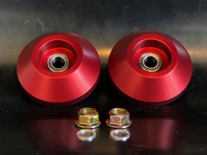 FIAT 500 Strut Top Mount Assembly Kit - Upgraded Replacement - Red Anodized - V3